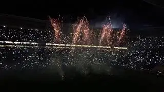 Feu d'artifice cl&ocirc;ture saison 16-17 Parc OL [20/05/17] - 4k