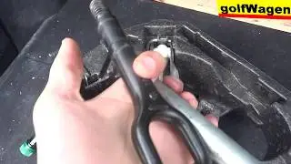 VW Golf 5 how to install tow hook /pull car with rope/ front-rear