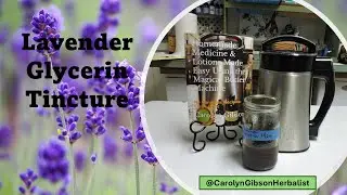 Homemade Lavender Infused Glycerin Tincture
