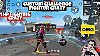 😈custom challenge fighter - crazy gameplay ll 1hp ? ll  FIFAcomedy Garena free fire