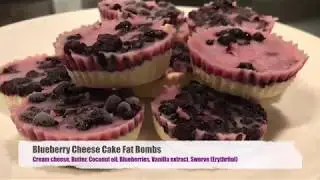 Blueberry Cheese Cake Fat Bombs