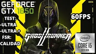 GHOSTRUNNER 2 Test de rendimiento en calidad ultra y ultra + FSR 2.0 en GTX 1650 + i5 10300H Laptop