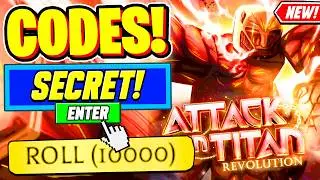 ⚠️New⚠️ ALL WORKING CODES For Attack On Titan Revolution July 2026 - Roblox AOT Revolution Codes