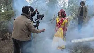 On set video shooting time #youtuber #vlogs #shootingtime #bts #shimla #shoot