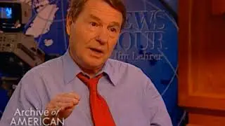 Jim Lehrer on advice to an aspiring broadcast journalist - TelevisionAcademy.com/Interviews