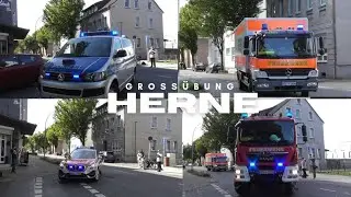 (GW-Rett, LNA und Mehr) 🚨 Einsatzfahrten Verschiedener Einsatzkräfte aus Herne zur Großübung