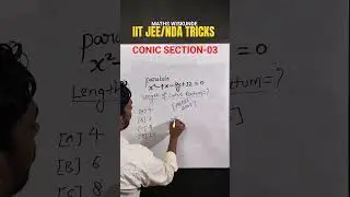 How to find latus ractum of a parabola| Conic section| #iitjee #jee #nda #shorts #short #viral