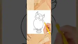 how to draw owl easy and cute