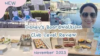 Unveiling Disney's Best Kept Secret - Boardwalk Inn Resort Club Level Lounge Review & Tour -Nov 2023