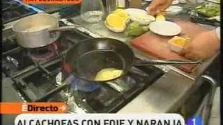 Alcachofas con Foie y Naranja  - LE PETIT CHATEAU