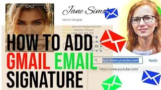 How to Add Gmail Email Signature from Template, Clickable Signature #businesstips #emailtips