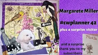 #cwplanner42 Margarete Miller Collage Weekly Assignments 2021 in my Altered book. cwplanner 42