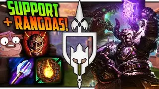 FAFNIR SUPPORT BUILDS RANGDAS GETS TOP DAMAGE! | Incon | Smite