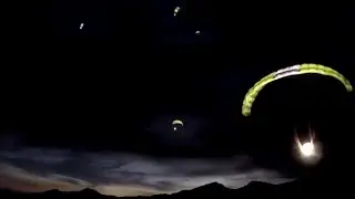 RC Paragliding: Para-RC Hacker FlyAlps Dam&uuml;ls 1 `from to Dusk till Night`Massenstart-Nachtflug Jun15