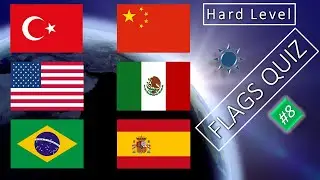 Guess Flags Quiz #8 on Hard Level - Test for your knowledge of countries