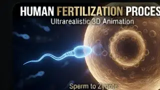 Human Fertilization Explained in 3D | Sperm to Zygote Journey | How Life Begins #spermtozygote