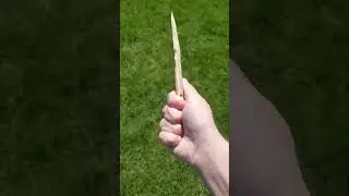 wooden stab #funny #sharp #wood #fyp #silly