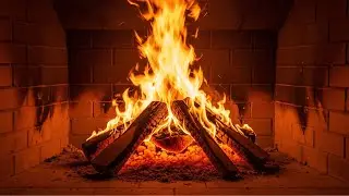 Fireplace with Crackling Fire Sounds &ndash; Peaceful Fireplace Ambience at Home