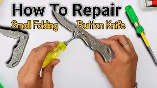 How to Repair small folding pocket knife | FF989 Silver Folding knife Restoration #kniferepair