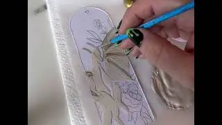 Golden Dragon Acrylic Bookmark Painting