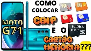 moto g71 como colocar chip e cart&atilde;o de mem&oacute;ria no motorola