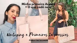 MINHA NOVA BOLSA AREZZO MERCATO GRANDE | para faculdade