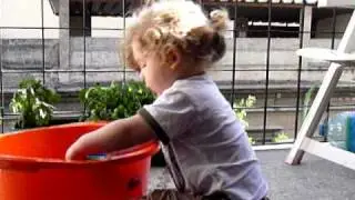 Benny playing on Balcony