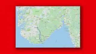 Real Time Road Trip Kristiansand to Rysstad in Norway