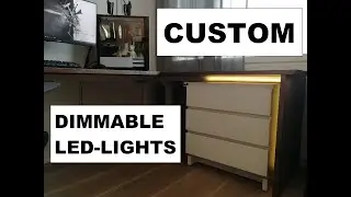 Custom LED lights to my computer desk setup! DIY