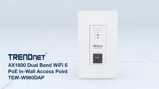 TRENDnet AX1800 Dual Band WiFi 6 PoE In-Wall Access Point - TEW-W960DAP