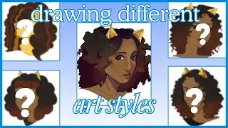 Story time of my first allergic reaction + Trying different art styles challenge 