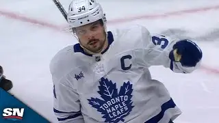 Maple Leafs' Auston Matthews Rifles Home Beauty Toe-Drag Goal vs. Avalanche