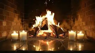 Candlelit Hearth 🔥 Cozy Fireplace Ambience for a Quiet New Year