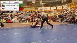 Jaxon McKitrick of Mountain View vs Beckam Garreaud of Roy