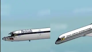 1976 Zagreb midair collision Adria 550 & British 476 2 POVs perfect timing credits in desc
