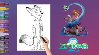 Drawing Zootopia's Nick Wilde #drawing #zootopia2