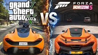 GTA 5 vs Forza Horizon 5 | TRAFFIC reacts vs TRAFFIC attacks