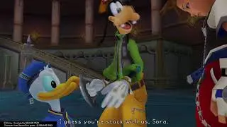 Kingdom Hearts Final Mix (PS4) Cutscene #135 Sora Reunites with Donald and Goofy