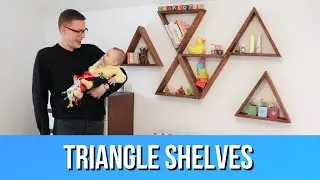 DIY Geometric Triangle Shelves | Crafted Workshop Style