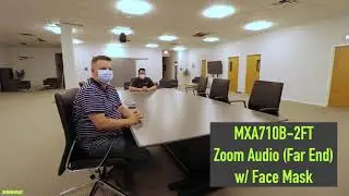 Shure MXA710-2FT - Large Room Soft Codec Audio Test