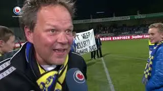 Eddy van der Ley spreekt met Henk de Jong