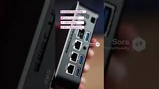 Мини-ПК BRENUC N7PR7: AMD Ryzen 7 7840HS, 32 ГБ ОЗУ, 1 ТБ SSD, два порта 2.5G LAN, USB4 и тройной...