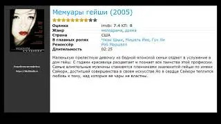 Фильмы про гейш