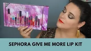 SEPHORA GIVE ME MORE LIP KIT | Lip Swatches and Review
