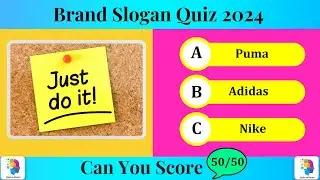 Guess the Brand by Tagline P-2 |Tagline of Famous Brands |Slogans Quiz