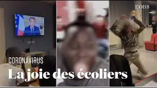 Fermeture des &eacute;tablissements scolaires contre le coronavirus : les &eacute;coliers explosent de joie