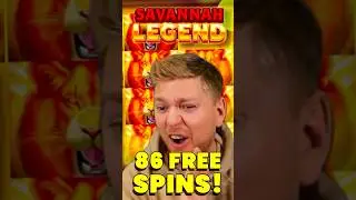 🦁 WE GOT 86 FREE SPINS! ON SAVANNAH LEGEND!! (INSANE) 🔥