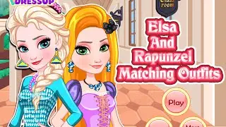 Games4Girls: Elsa and Rapunzel matching outfits