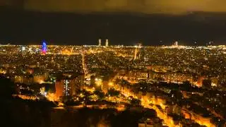 PANASONIC AG-AF101 and the 20mm LUMIX lens night shots of Barcelona, Spain.