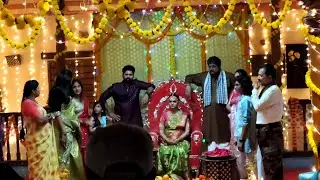Nindu noorella Savasam serial సీమంతం వేడుక Making 